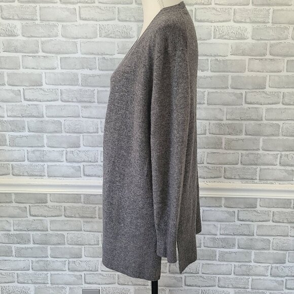 Madewell Open Front Wool Alpaca Blend Walker Sweater Cardigan Cozy Womens Small - Picture 3 of 8